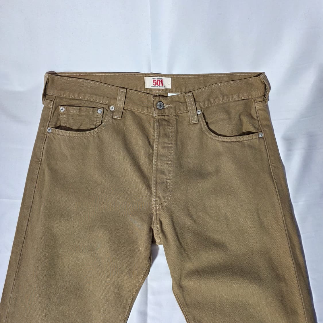 [W34L32]리바이스 501 브라운 스트레이트 데님팬츠 상품이미지2