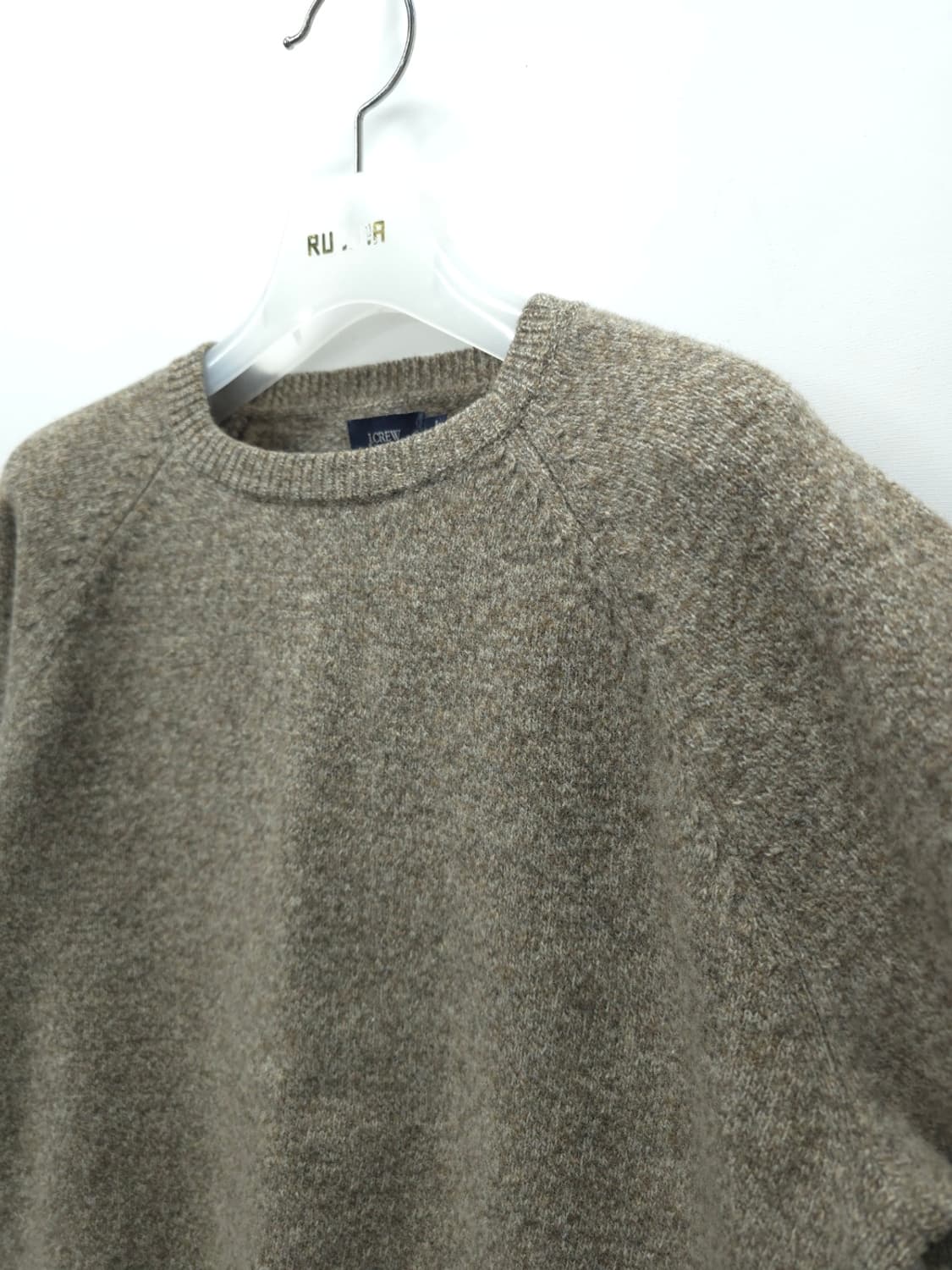 제이크루 여성 100% 램스울 헤더 브라운 라글란 니트 상품이미지5