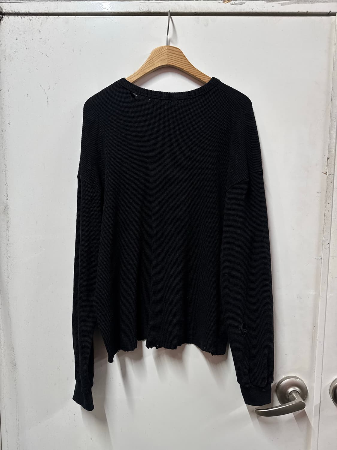 빈티지 와플 레이어드 긴팔 상품이미지4