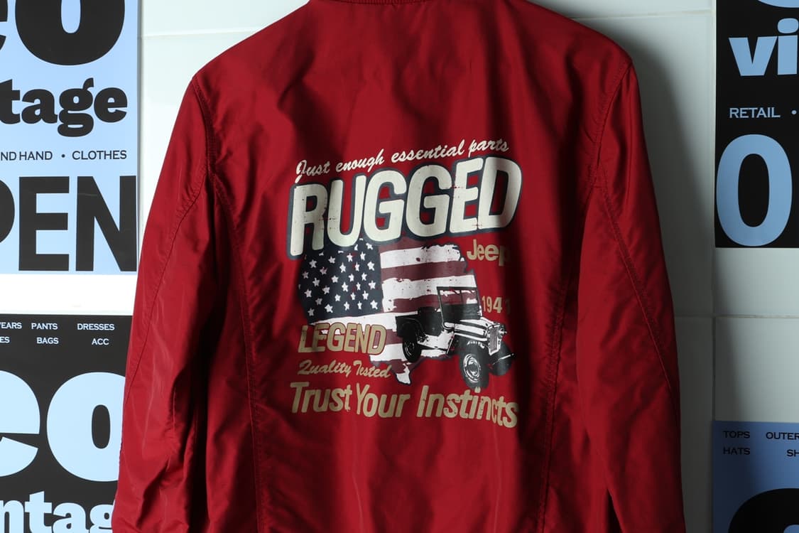 (XL-2XL) 지프 집업 바람막이 점퍼자켓 MA1 버건디-H32700 상품이미지7