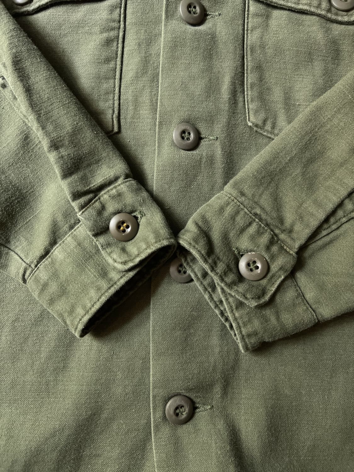 [M]70's 오리지널 U.S ARMY OG-107 밀리터리 셔츠 상품이미지4