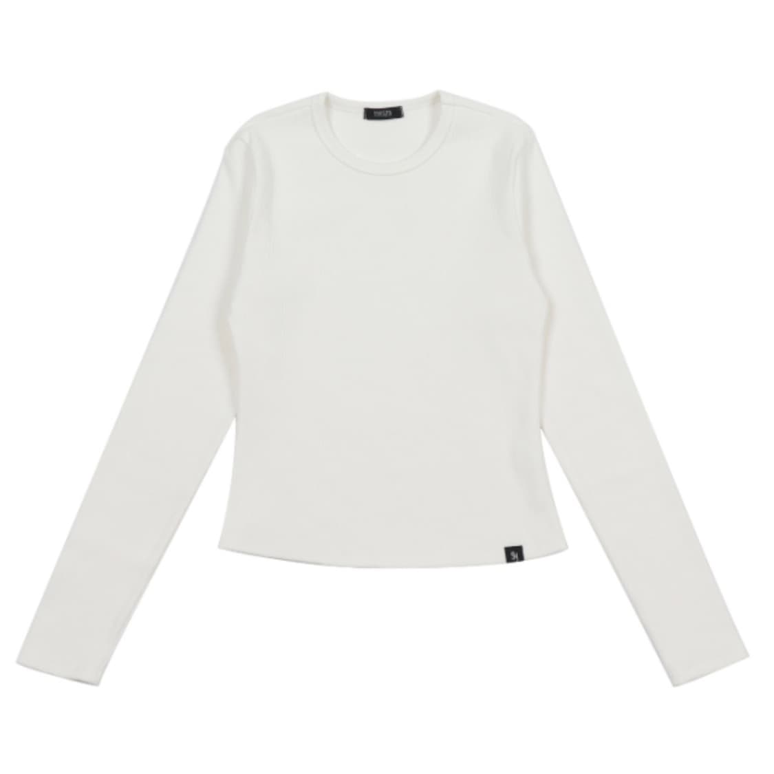 시너진 플레인 베이직 롱 슬리브 white 상품이미지1