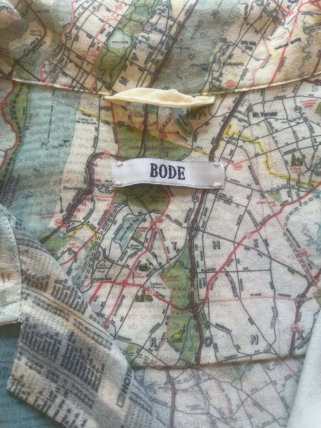 BODE NEW YORK CITY MAP SILK SHIRTS 상품이미지7