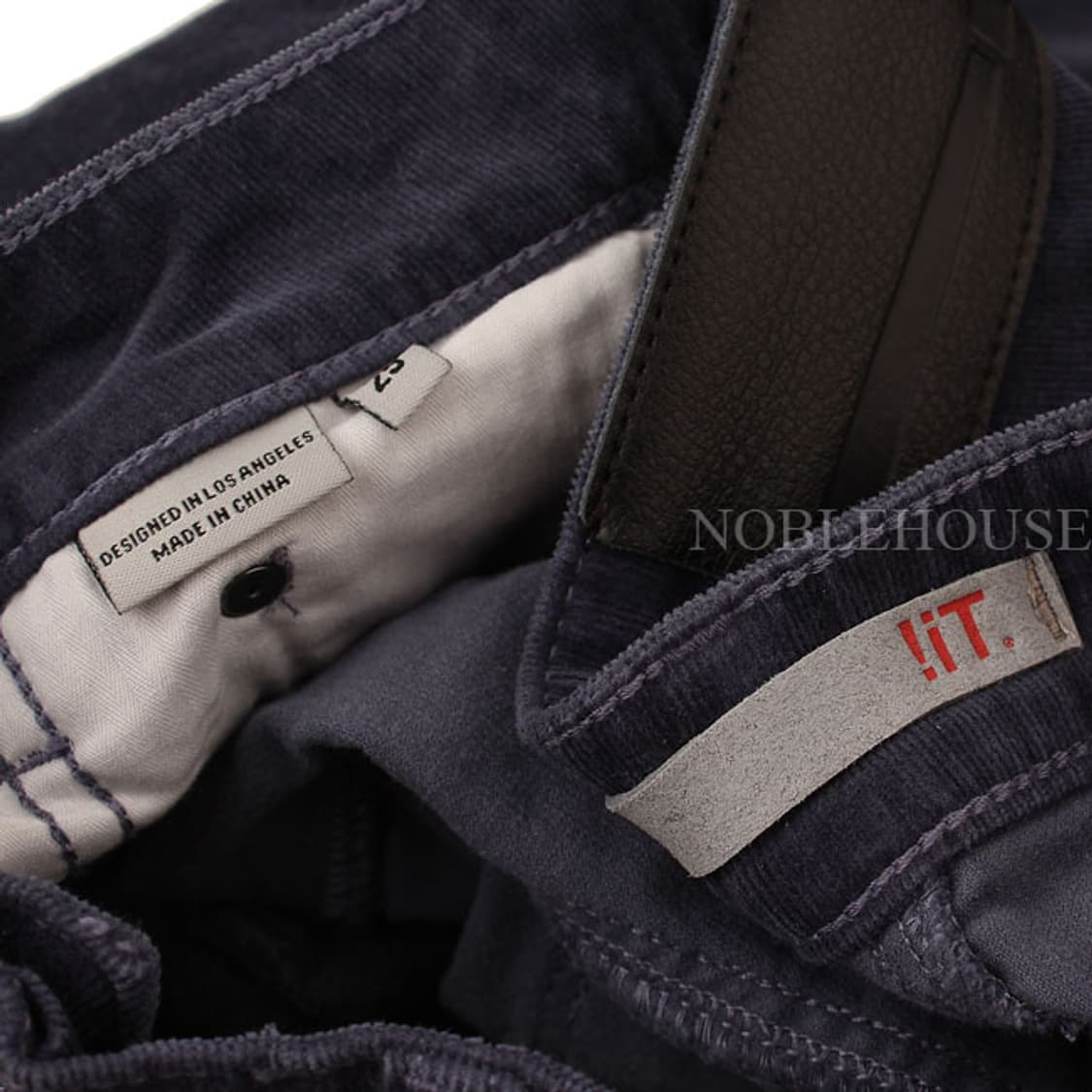 잇브랜드 네이비블루 골덴 스키니 팬츠 상품이미지4