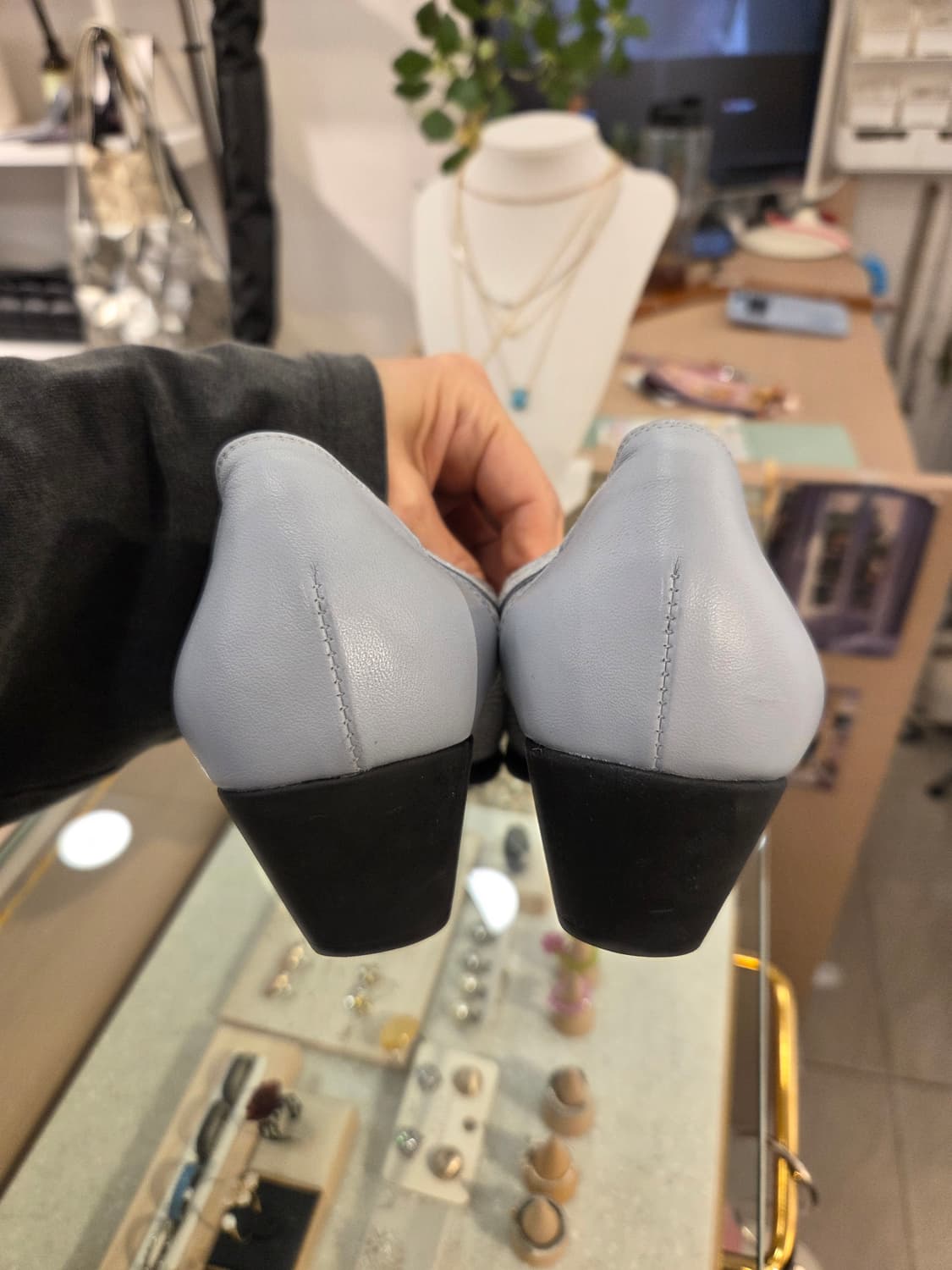 가이거 레더 펌프스 구두 상품이미지3