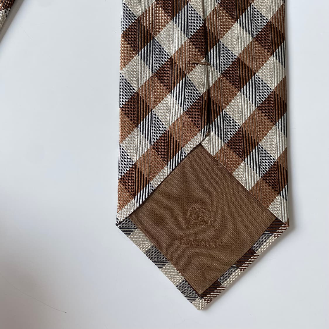 미사용품 택달린 버버리 심플로고 명품 정품 넥타이 (Burberry) 상품이미지6