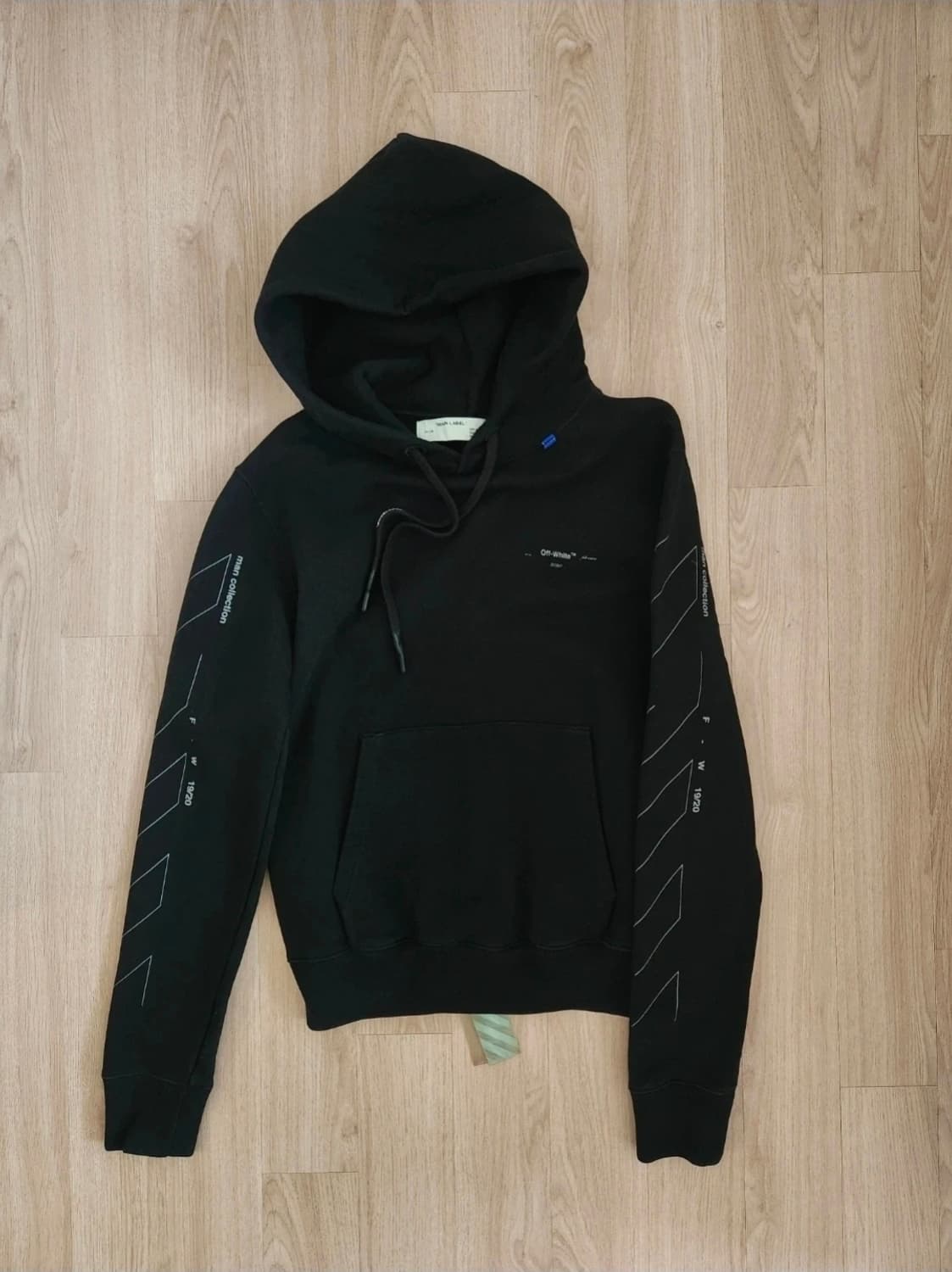 오프화이트 언피니쉬 애로우 후드티 상품이미지2