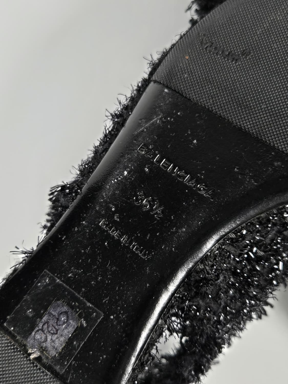 발렌시아가 스카파 트위드 루렉스 슬링백 플렛 36.5 상품이미지7