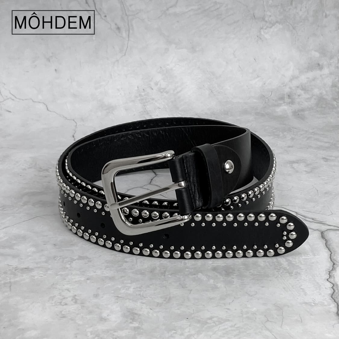 [Unisex]나노 스터드 웨스턴 찡 벨트 상품이미지4