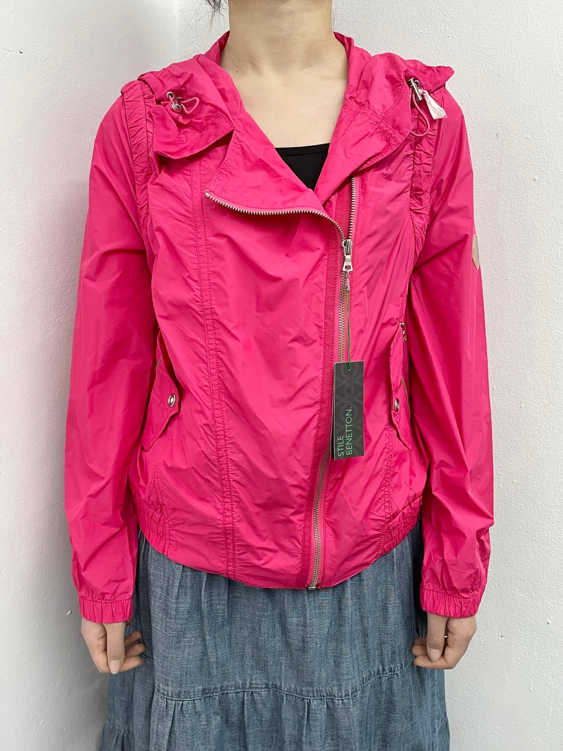 베네통 2way 디테일 나일론 자켓 상품이미지5