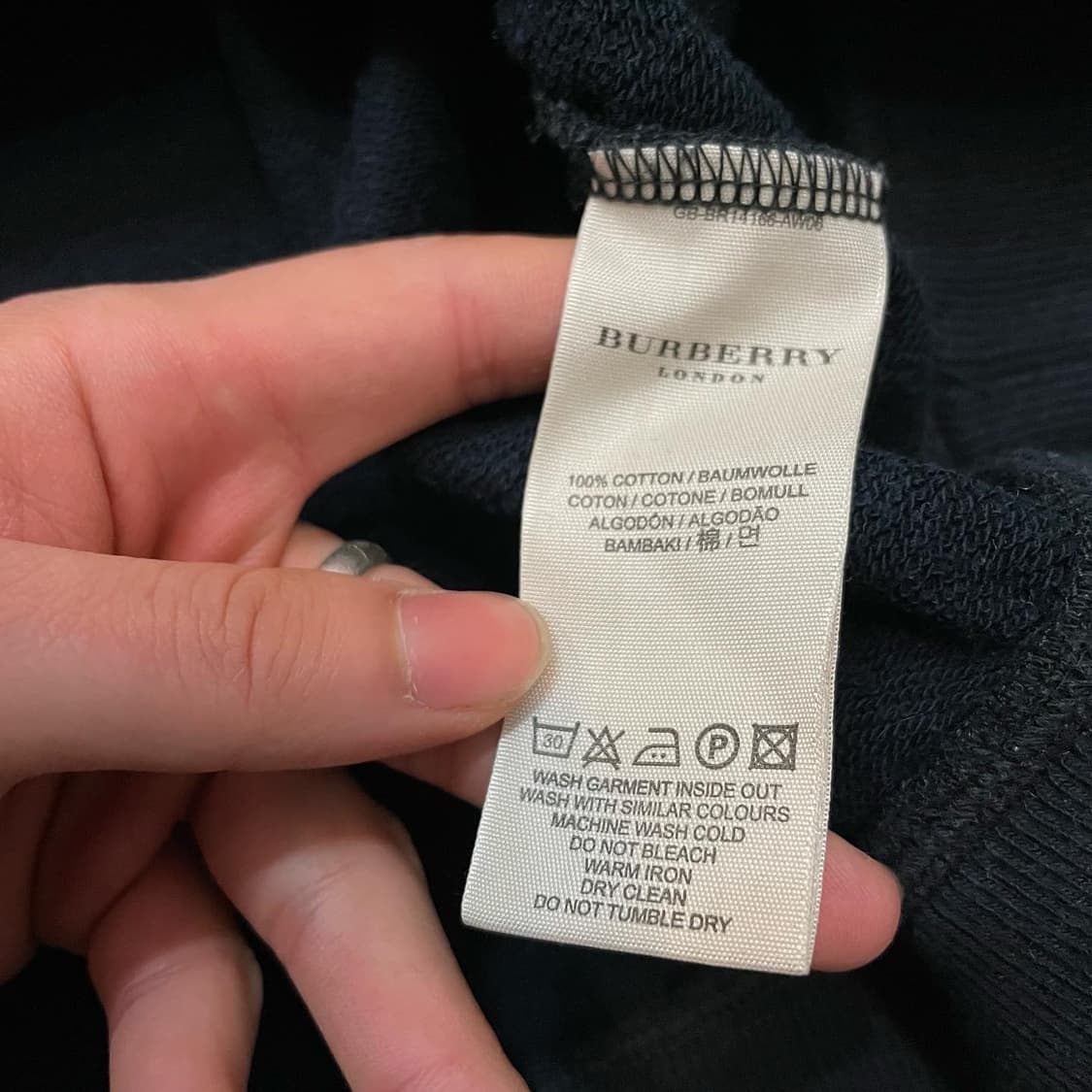 버버리 반집업 카라 맨투맨 상품이미지8