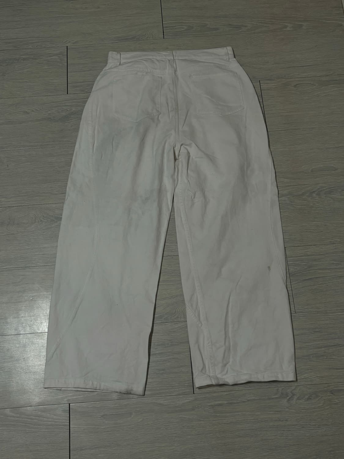 <파르티멘토> 커브드 절개 와이드 치노 팬츠 상품이미지3