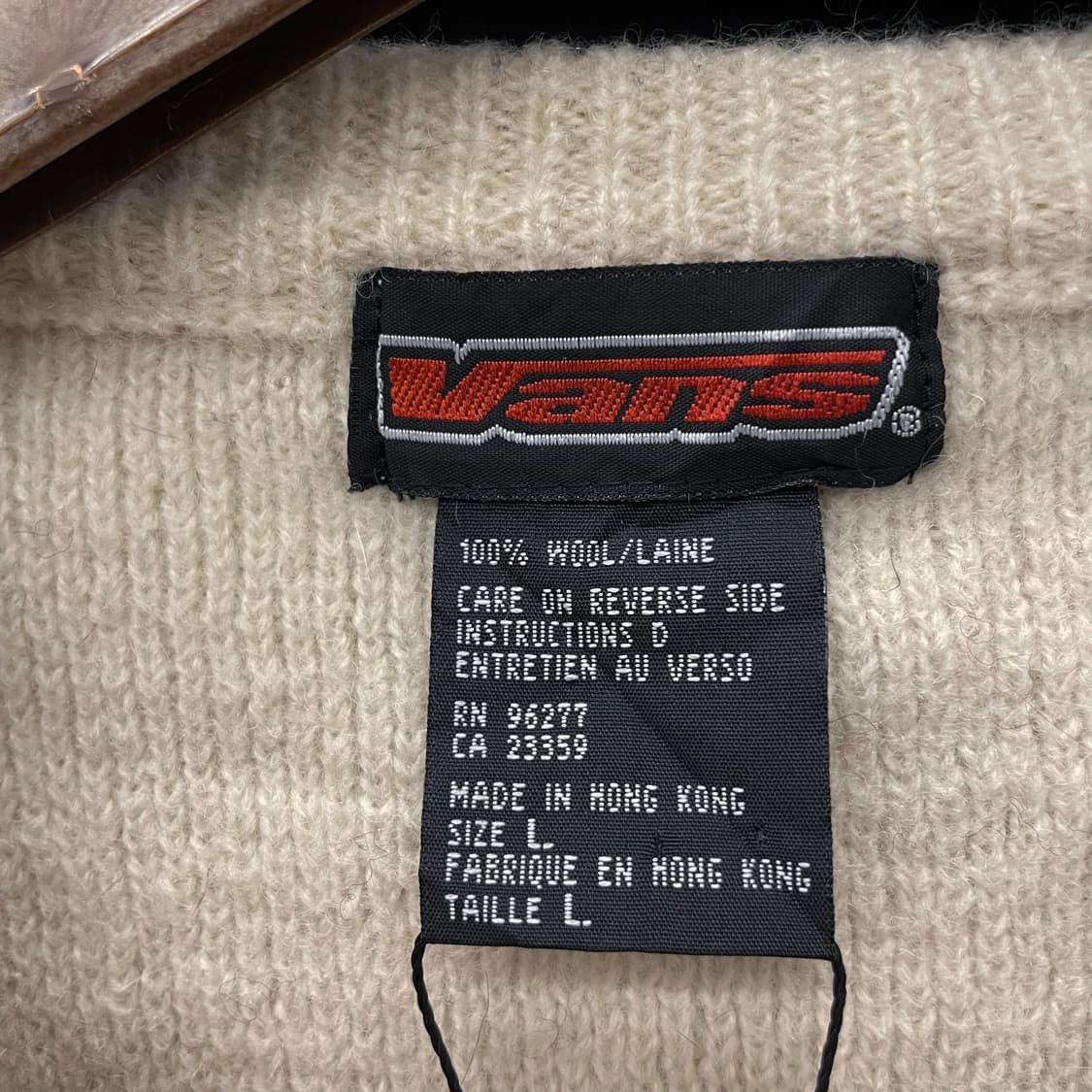 90s 반스 레트로 헤비 울 니트 스웨터 상품이미지7