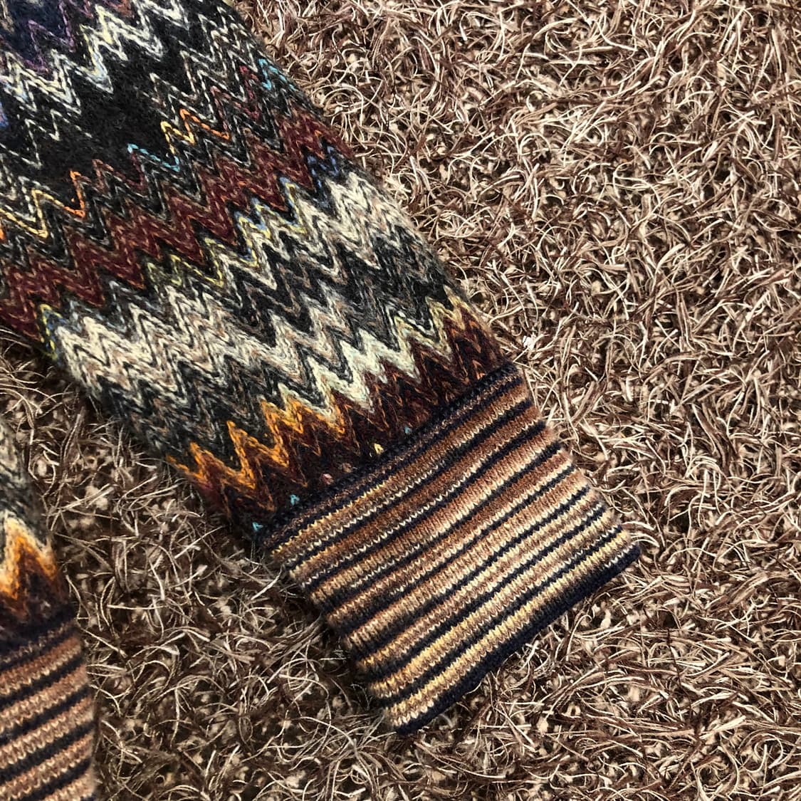 TANNOY SPORT 울 멀티컬러 패턴 니트 상품이미지3