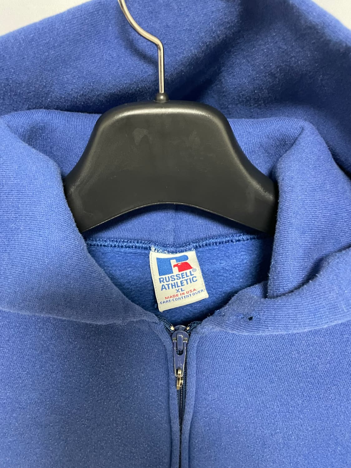 [D.O Vtg] 90s 러셀 50/50 후드 집업 블루(XL) 상품이미지2