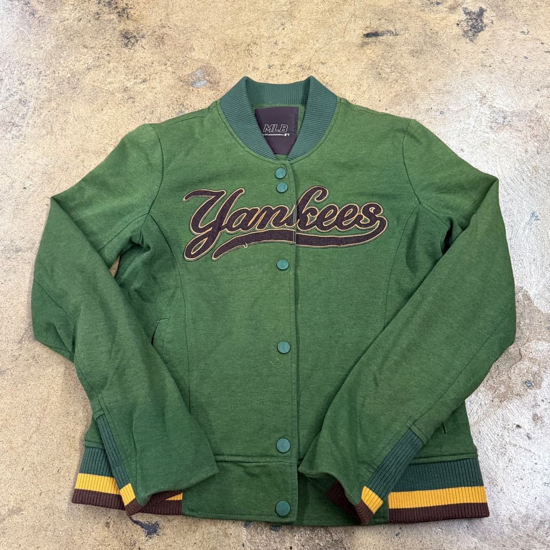 [85] MLB 뉴욕 양키스 그린 야구 점퍼 b10 상품이미지2