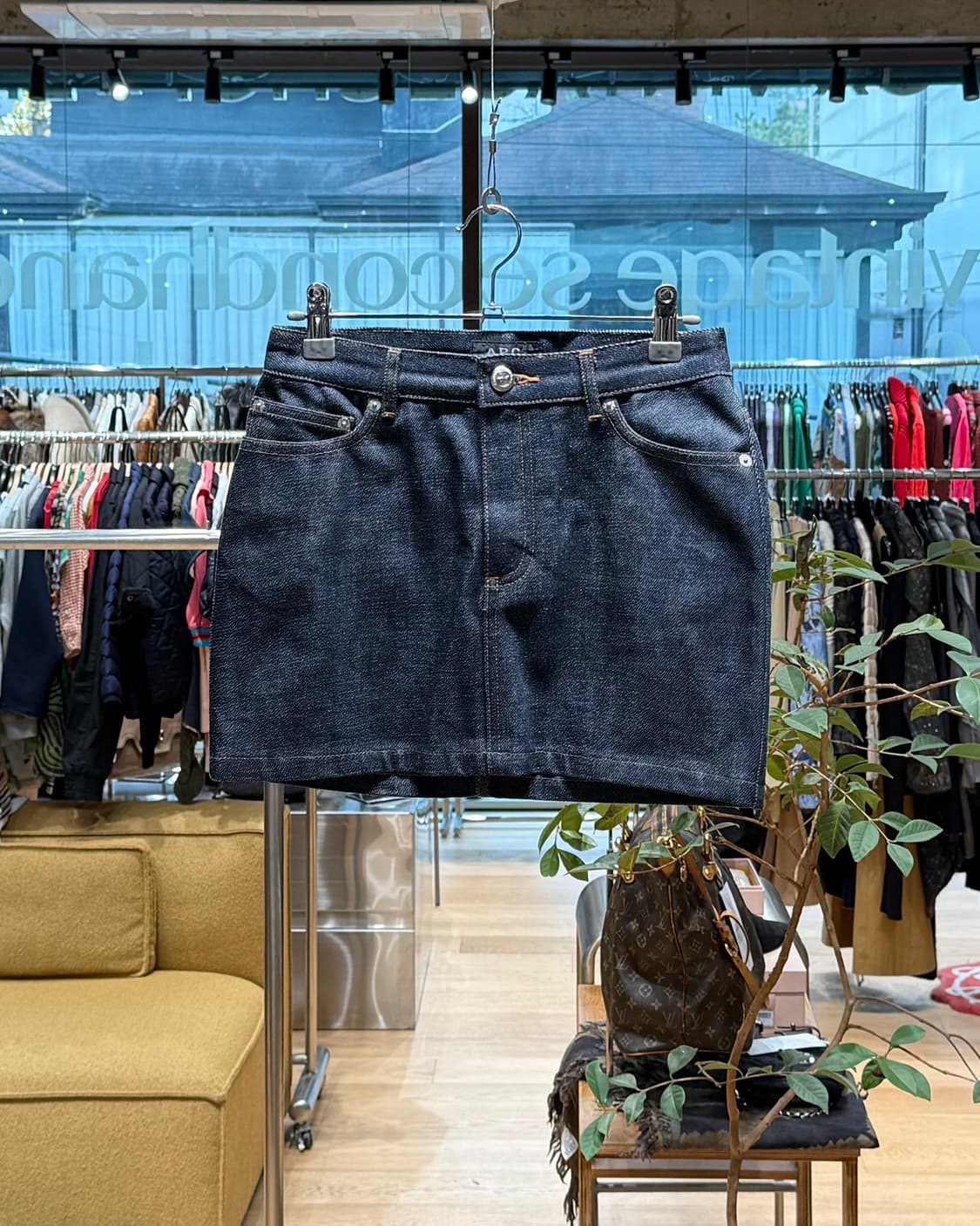 아페쎄 데님 미니스커트 상품이미지1