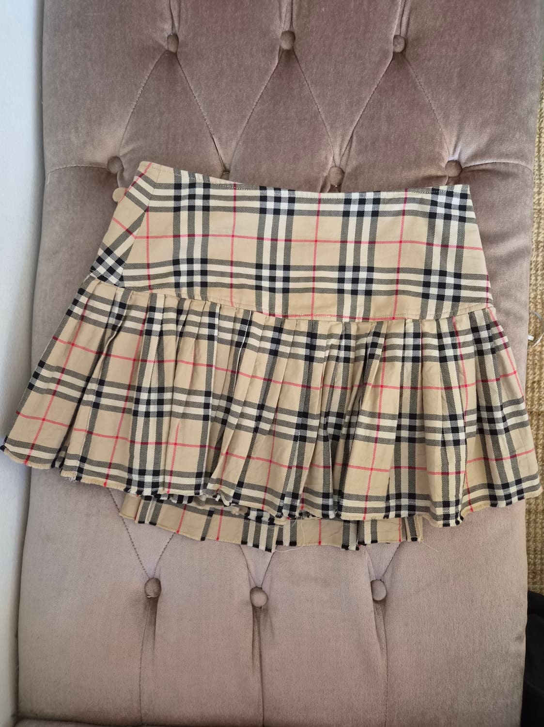 버버리 여성 랩미니울스커트 38사이즈 상품이미지2