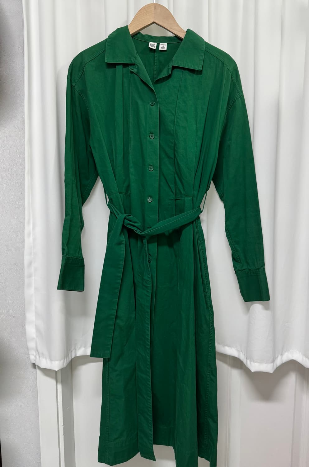 유니클로 U 셔츠 그린 원피스 상품이미지1