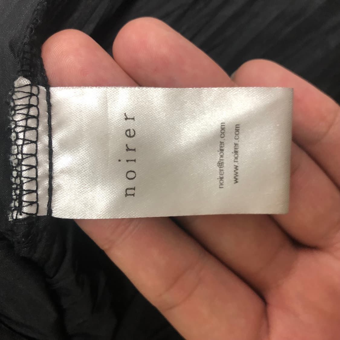 노이어 크링클 집업 셔츠 (블랙) 52 상품이미지4