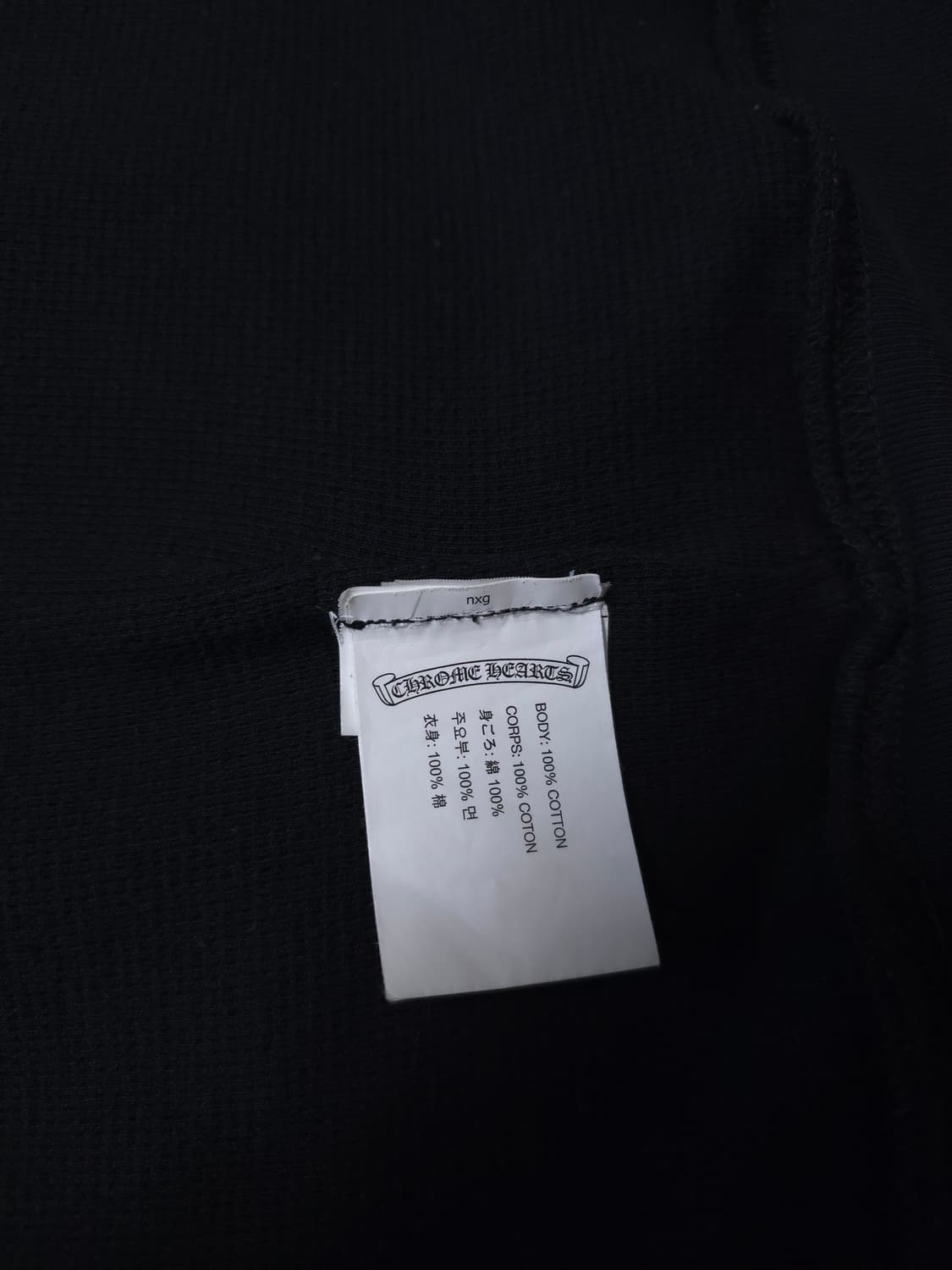 [L] 크롬하츠 홀스슈 플로랄 헤비웨이트 후드집업 블랙 상품이미지7