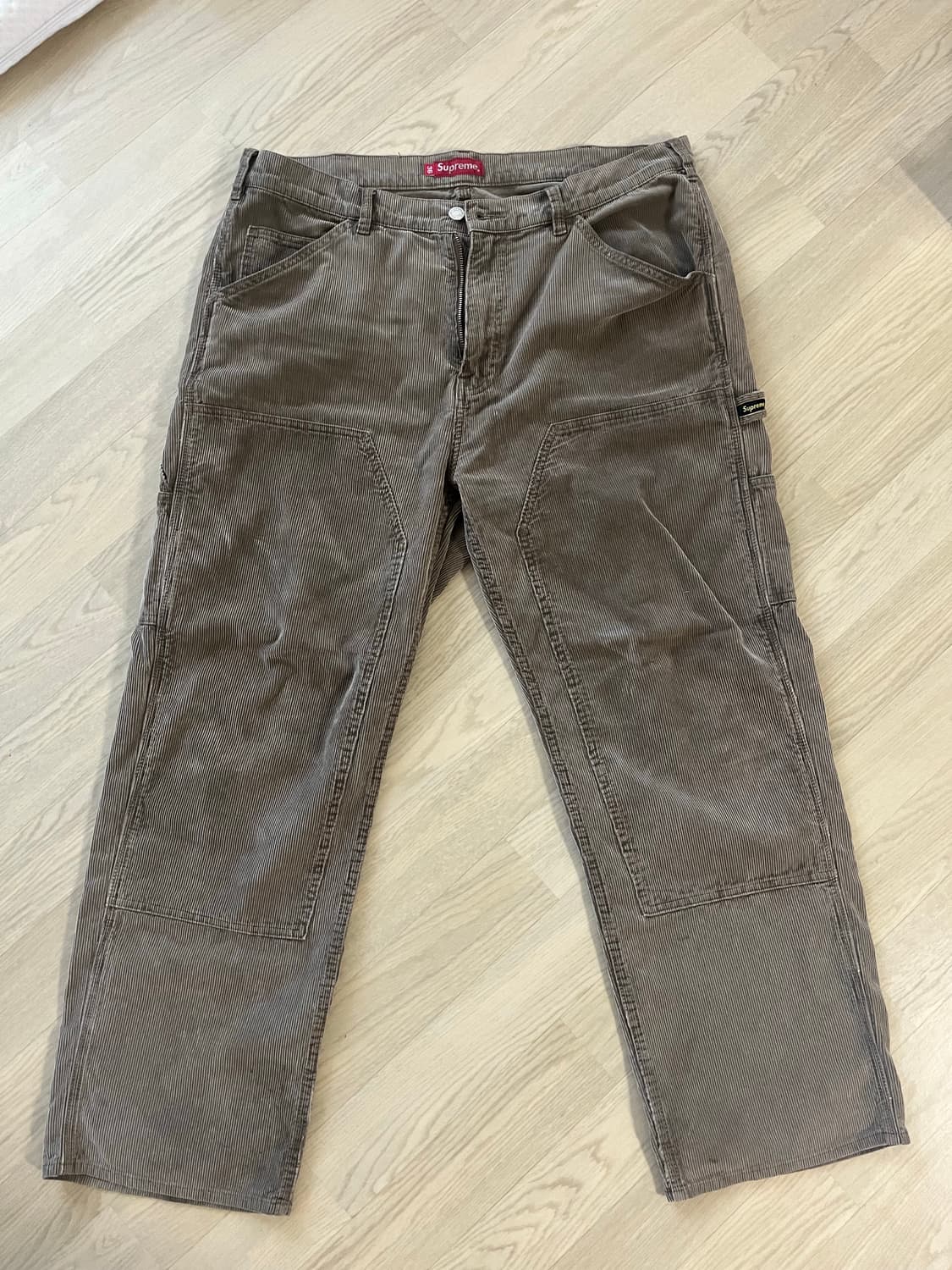 Supreme 슈프림 더블니 코듀로이 팬츠 브라운 상품이미지1