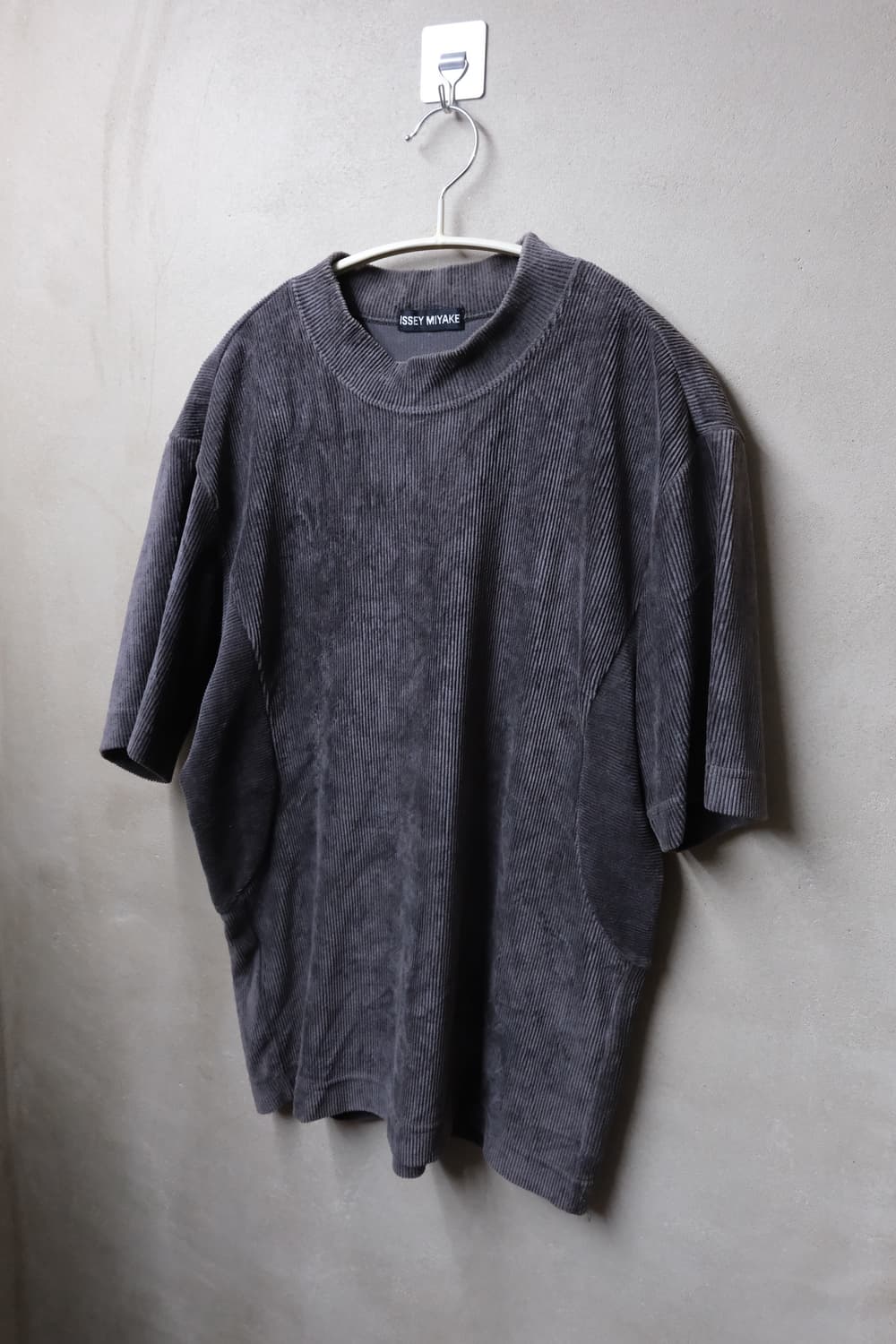 Issey miyake 코듀로이 모크넥 반팔 티셔츠 M 상품이미지2