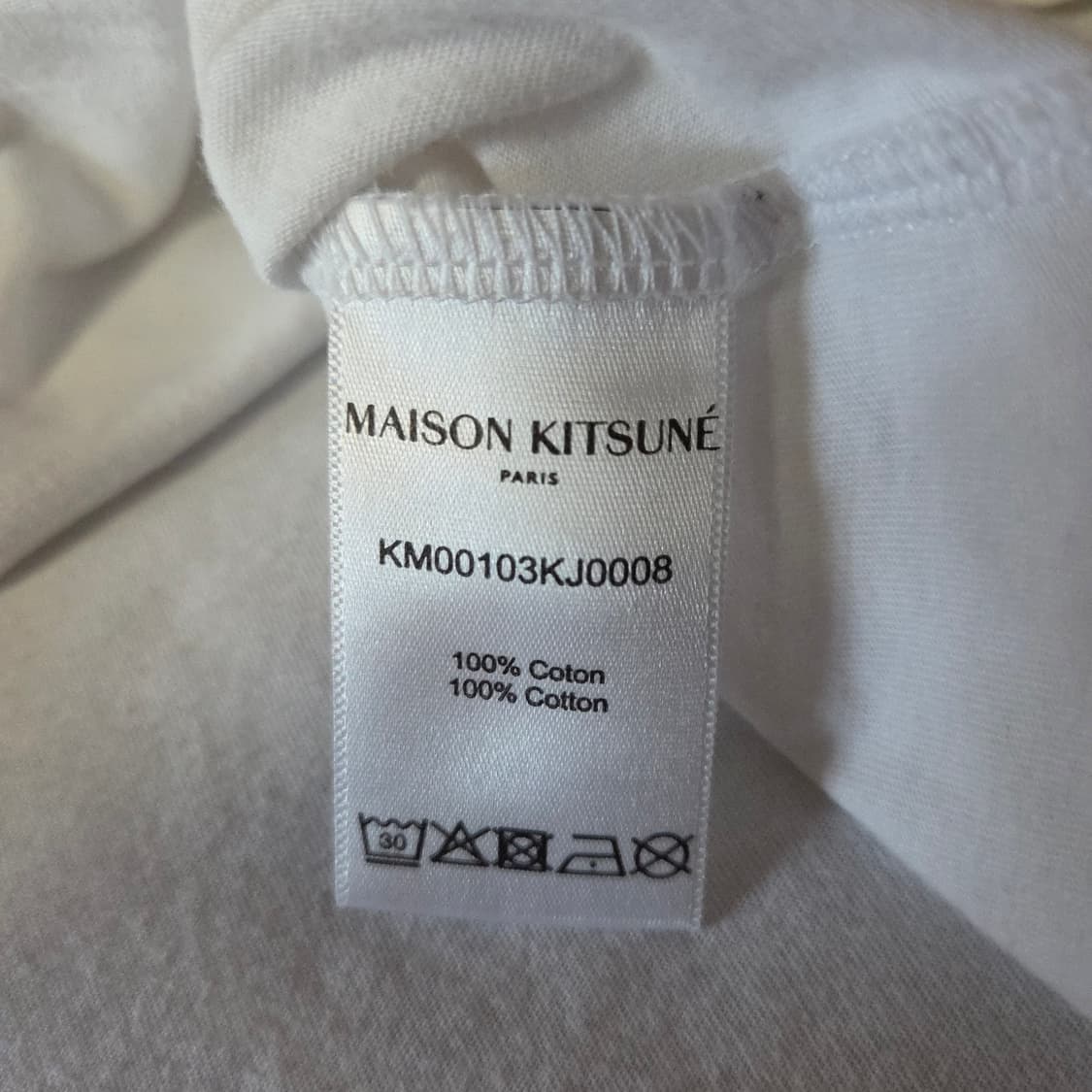 메종키츠네 드레스드 폭스 이지 반팔 티셔츠 XL 상품이미지3