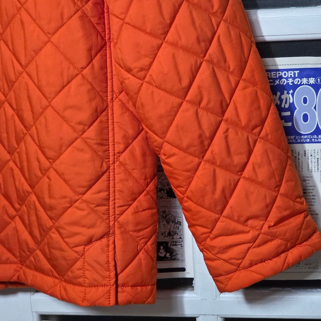 폴로 오렌지 카키 코듀로이 누빔 경량 자켓 상품이미지8