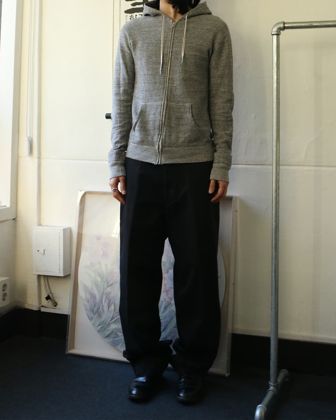 엔할리우드 그레이 후드 집업  상품이미지2