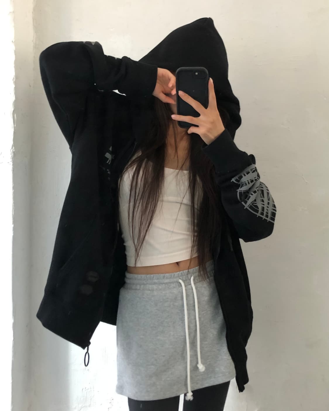 Off-White 오프화이트 블랙 인더스트리얼 후드 집업 상품이미지1