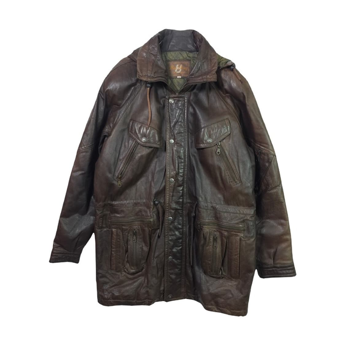 HaeDong Leather Garment 빈티 레더 파카 XL 상품이미지1