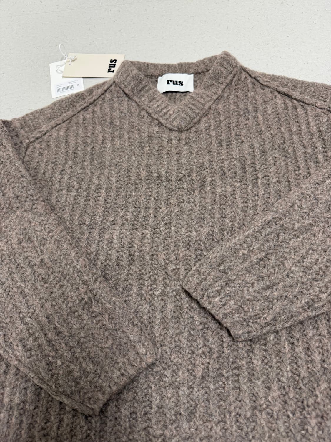 rus Nemoto sweater taupe grey 상품이미지8