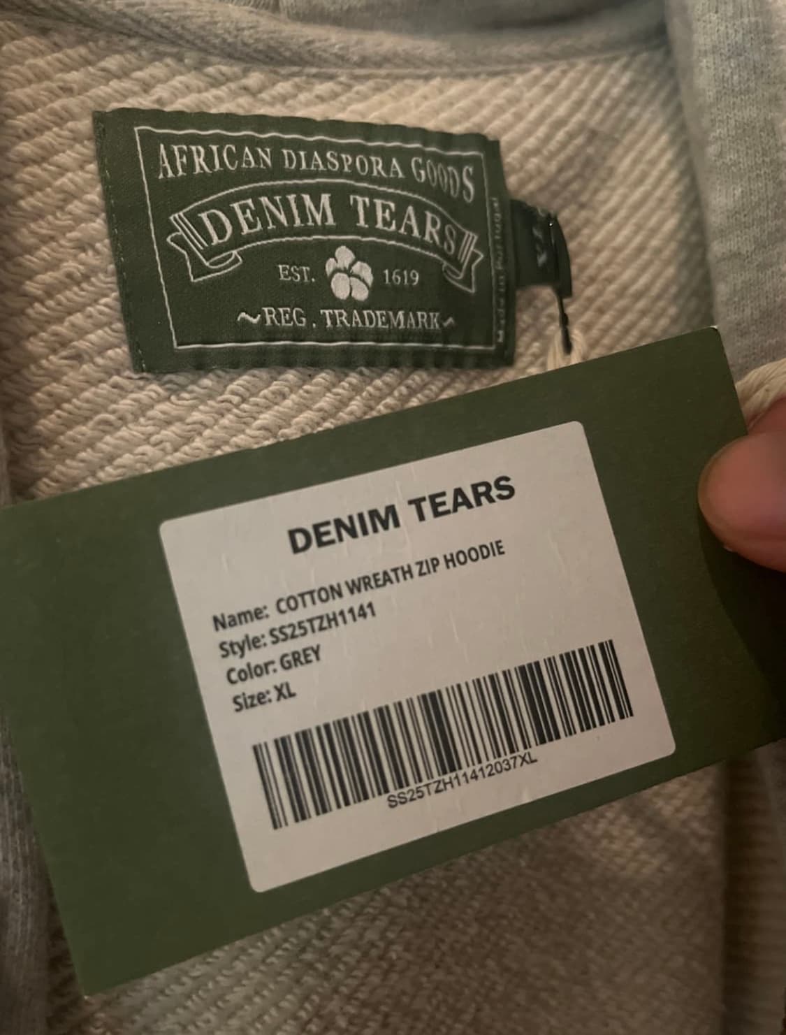 데님티어스 후드집업 XL 상품이미지3