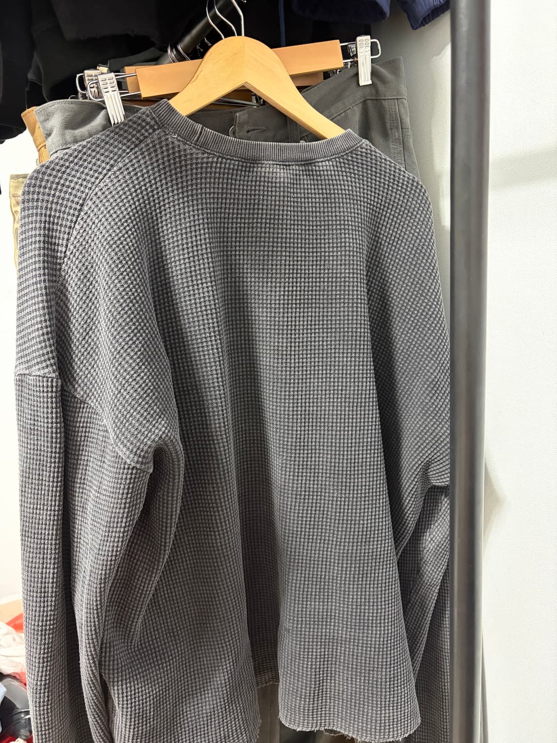 뤡코즈 패치 와플 롱슬리브 2사이즈 상품이미지2