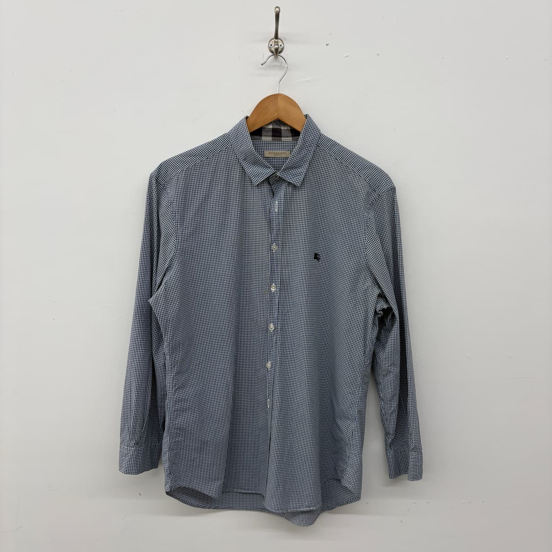 버버리 블루 라벨 체크 셔츠 남성 L 상품이미지1