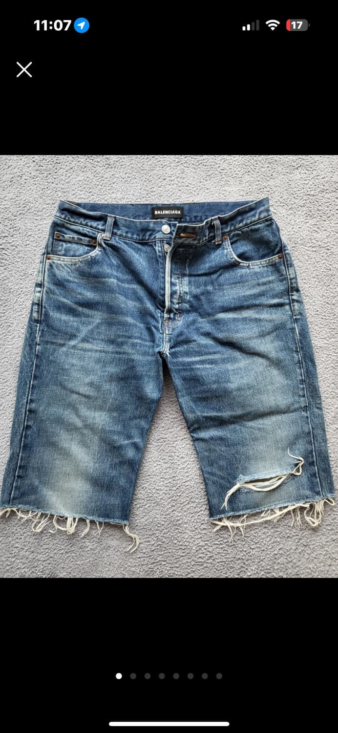 발렌시아가 18ss 컷오프 데님 숏팬츠 33 상품이미지1