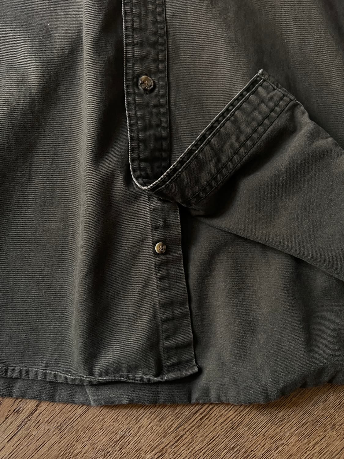 [4XL]칼하트 USA 2포켓 모스그린 코튼 워크 셔츠 상품이미지4