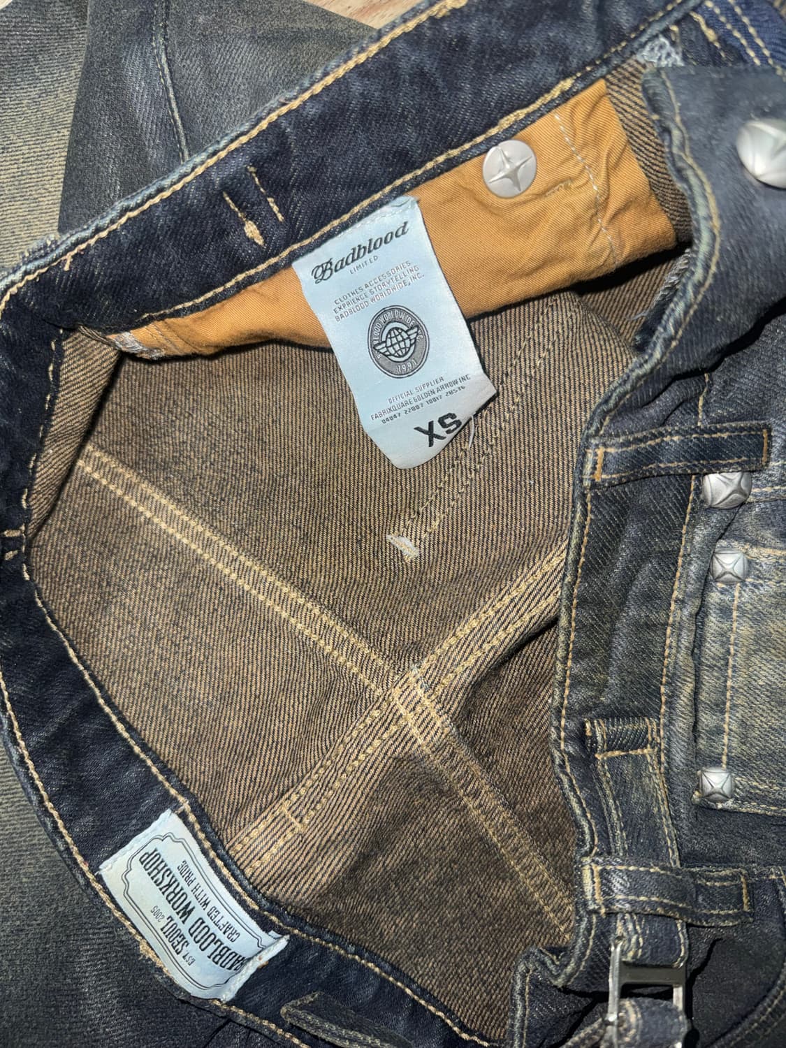 배드블러드 대디 배기 코팅 진 상품이미지4