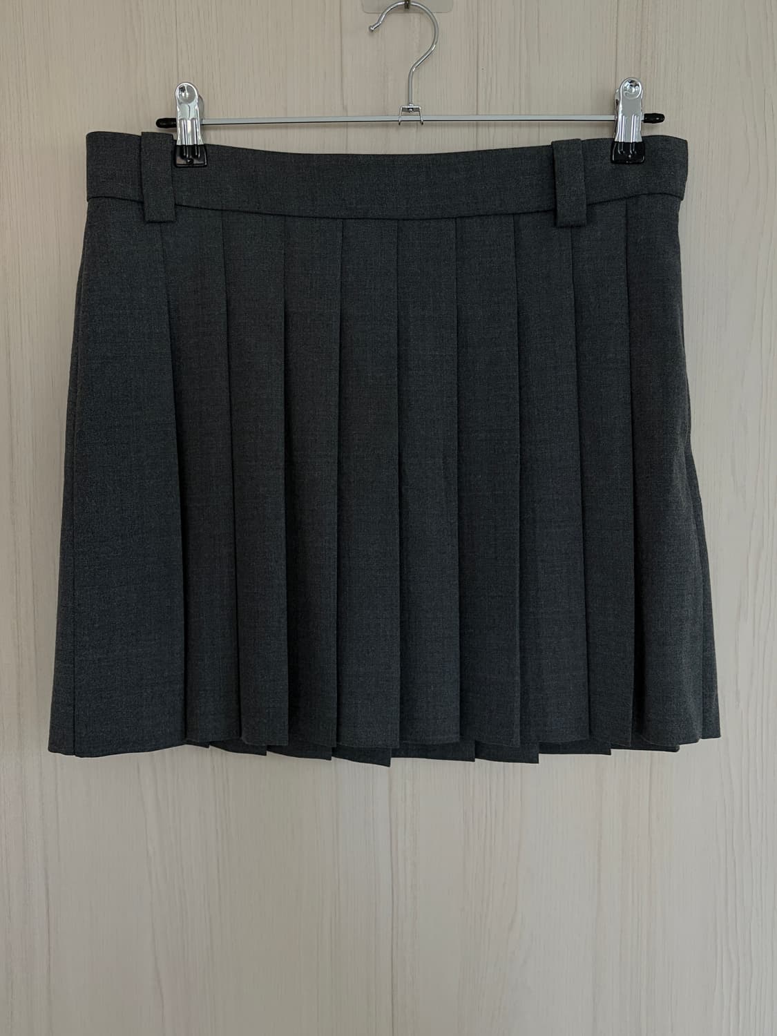 Arket 아르켓 그레이 플리츠 미니 스커트 새상품 38사이즈 상품이미지3