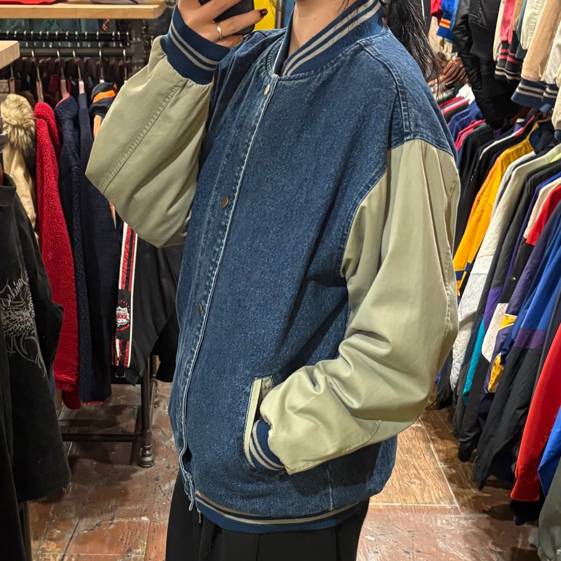 [HI] VTG 데님바시티자켓 중청 상품이미지3