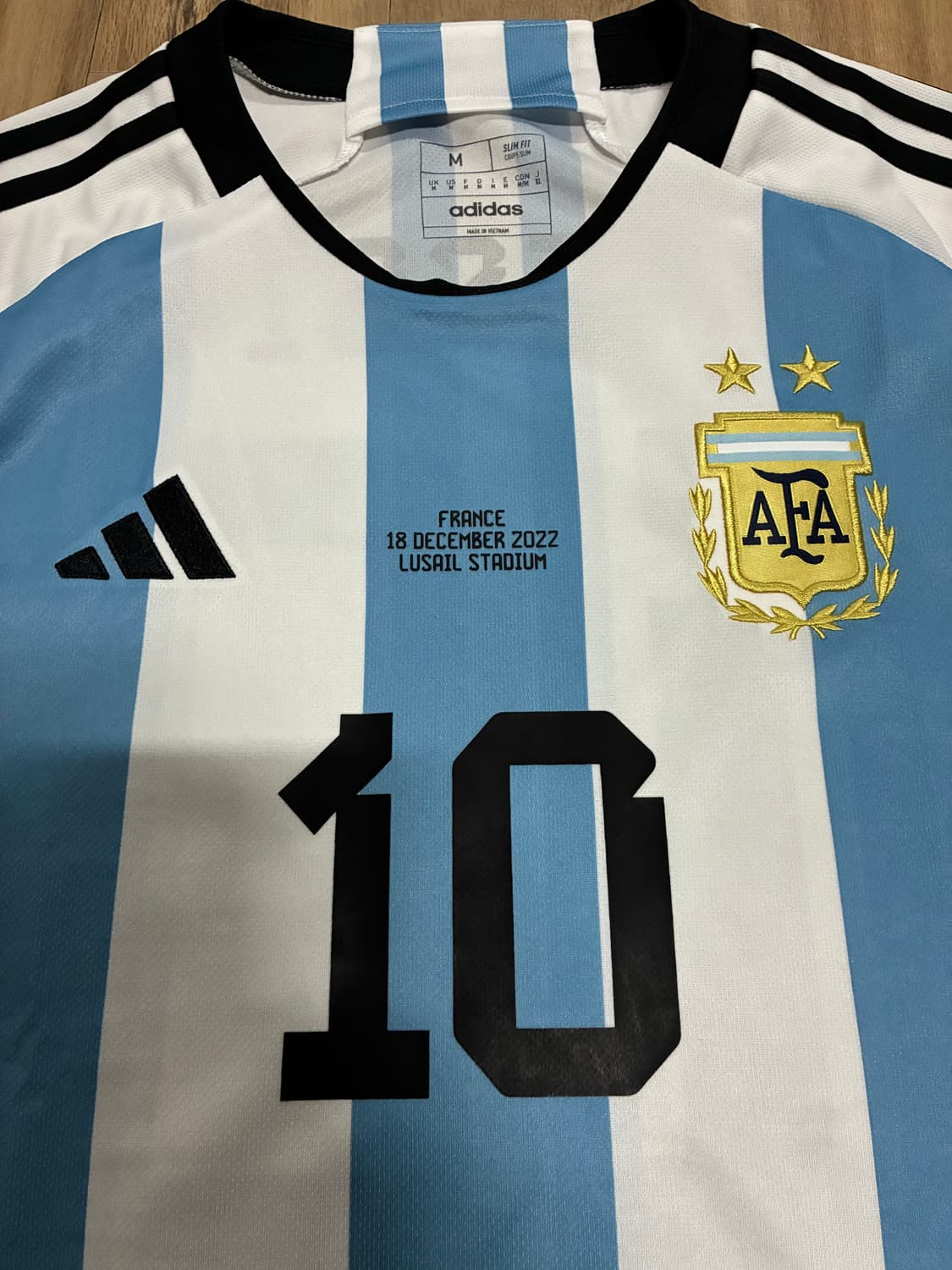 [새상품] 22-24 아디다스 아르헨티나 카타르월드컵 메시 홈 유니폼 M 상품이미지4