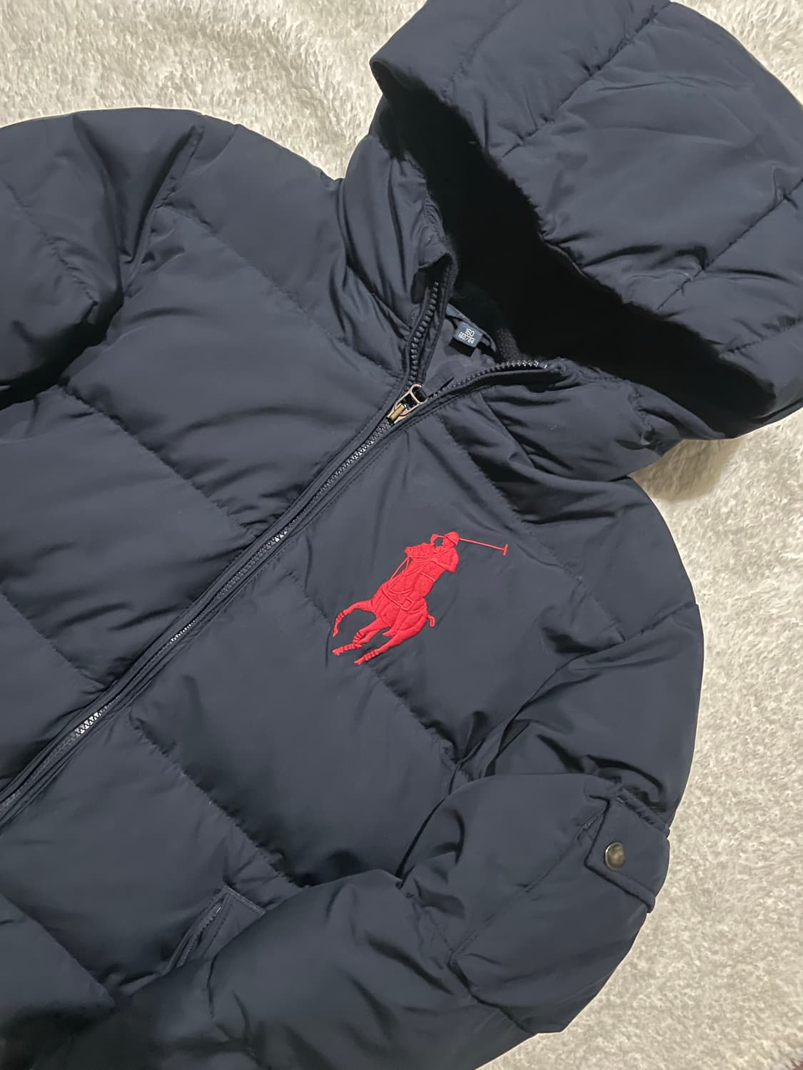 폴로 랄프로렌 레드 빅포니 패딩 네이비 상품이미지2