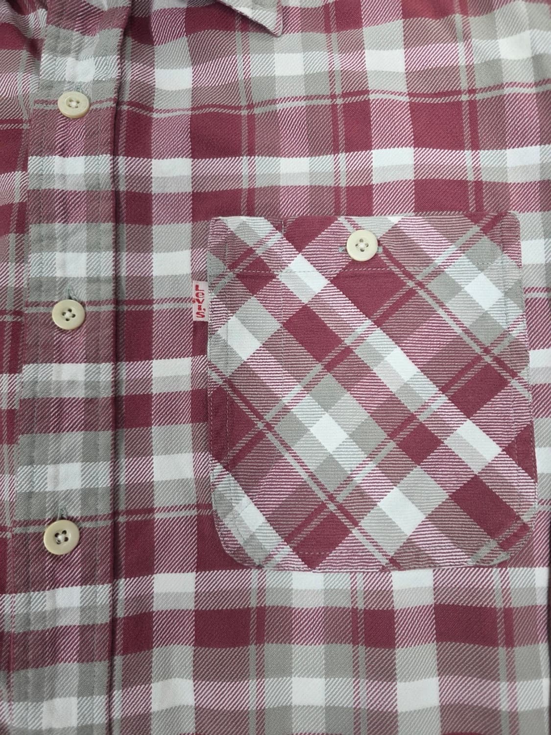 리바이스 90s 플란넬 체크 셔츠 상품이미지3