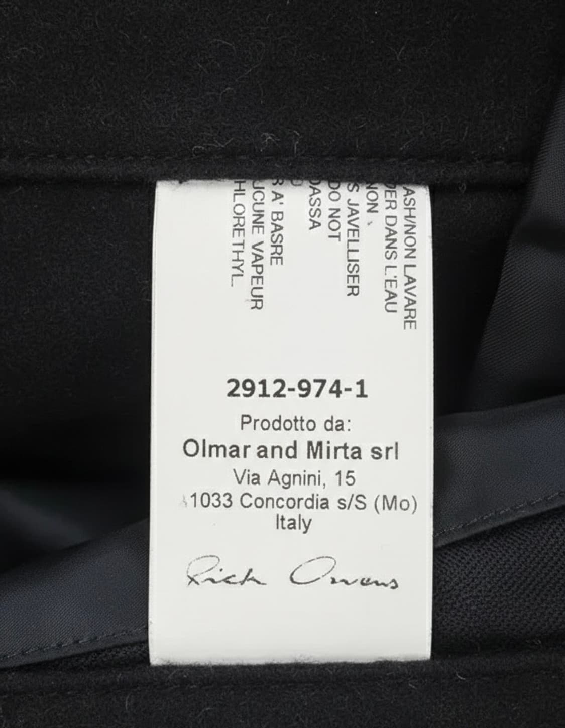 Rick Owens AW15 SPHINX Mollino 릭오웬스 코트 상품이미지7