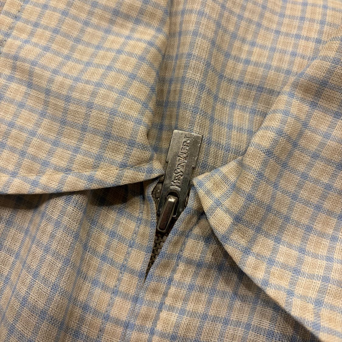 [100] 입생로랑 뿌르 옴므 린넨 체크 패턴 자켓 D826 상품이미지8