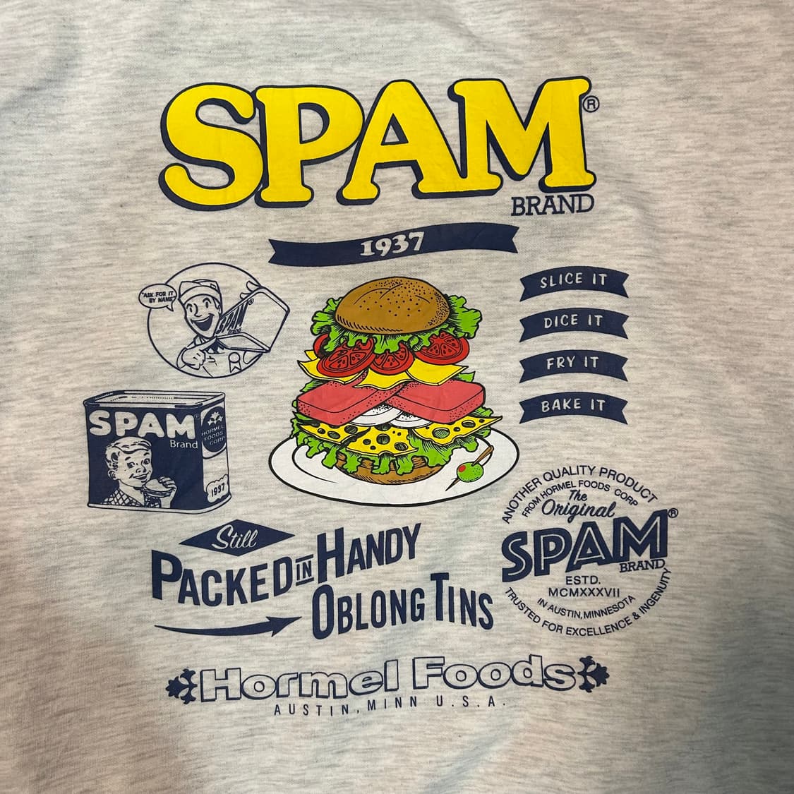 [XL] 빈티지 스팸 자수로고 스웻셔츠 상품이미지4