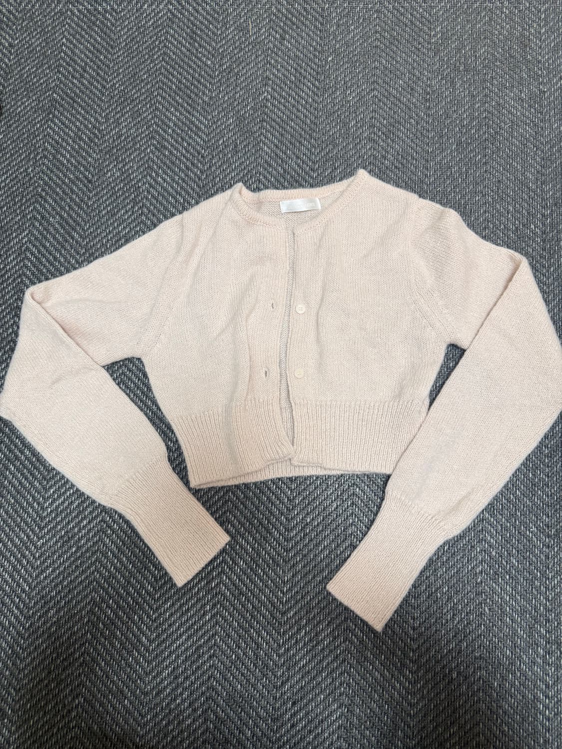 쓰리타임즈 크롭 가디건 상품이미지1