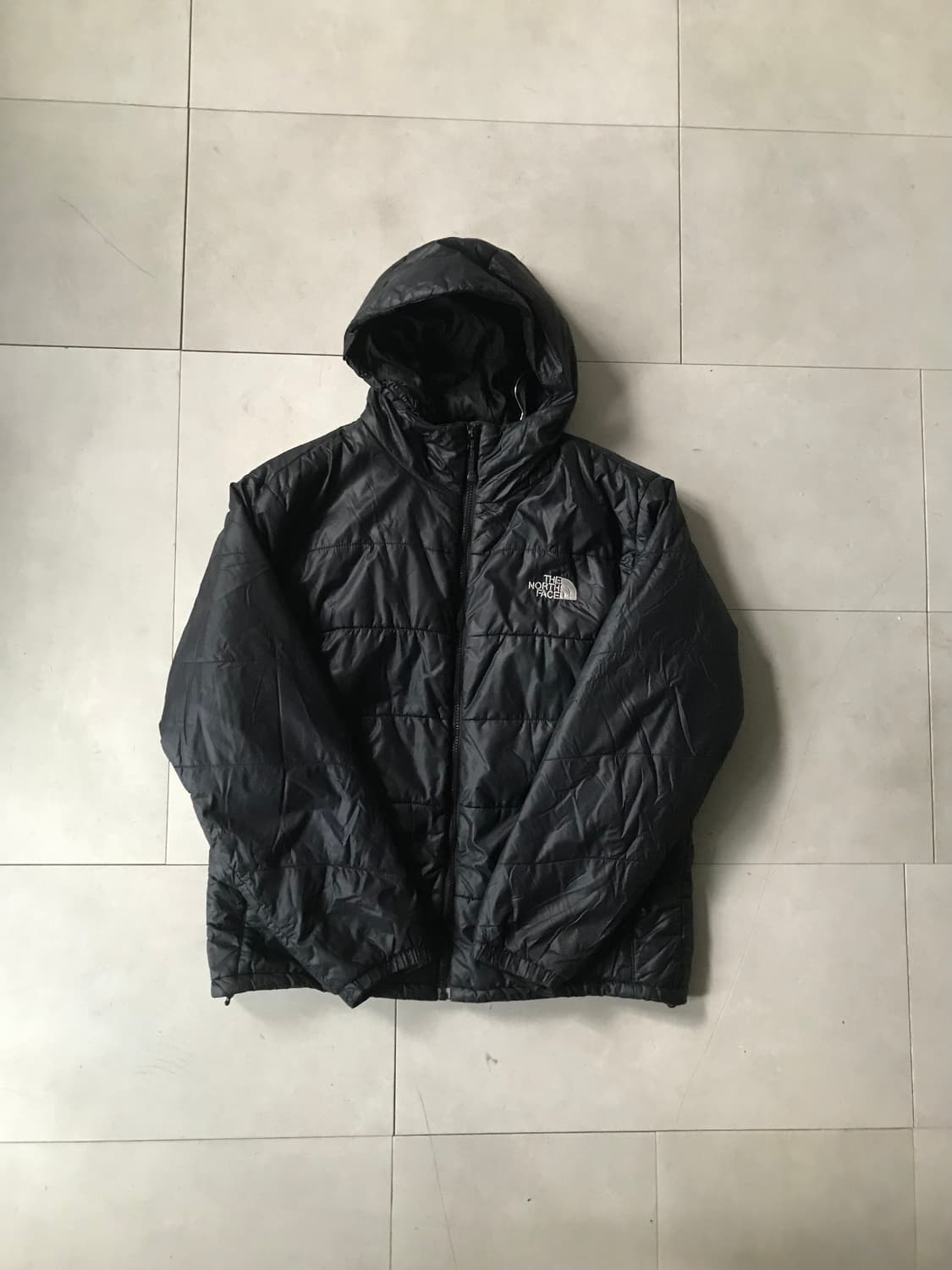 노페 블랙 후드 패딩 상품이미지6