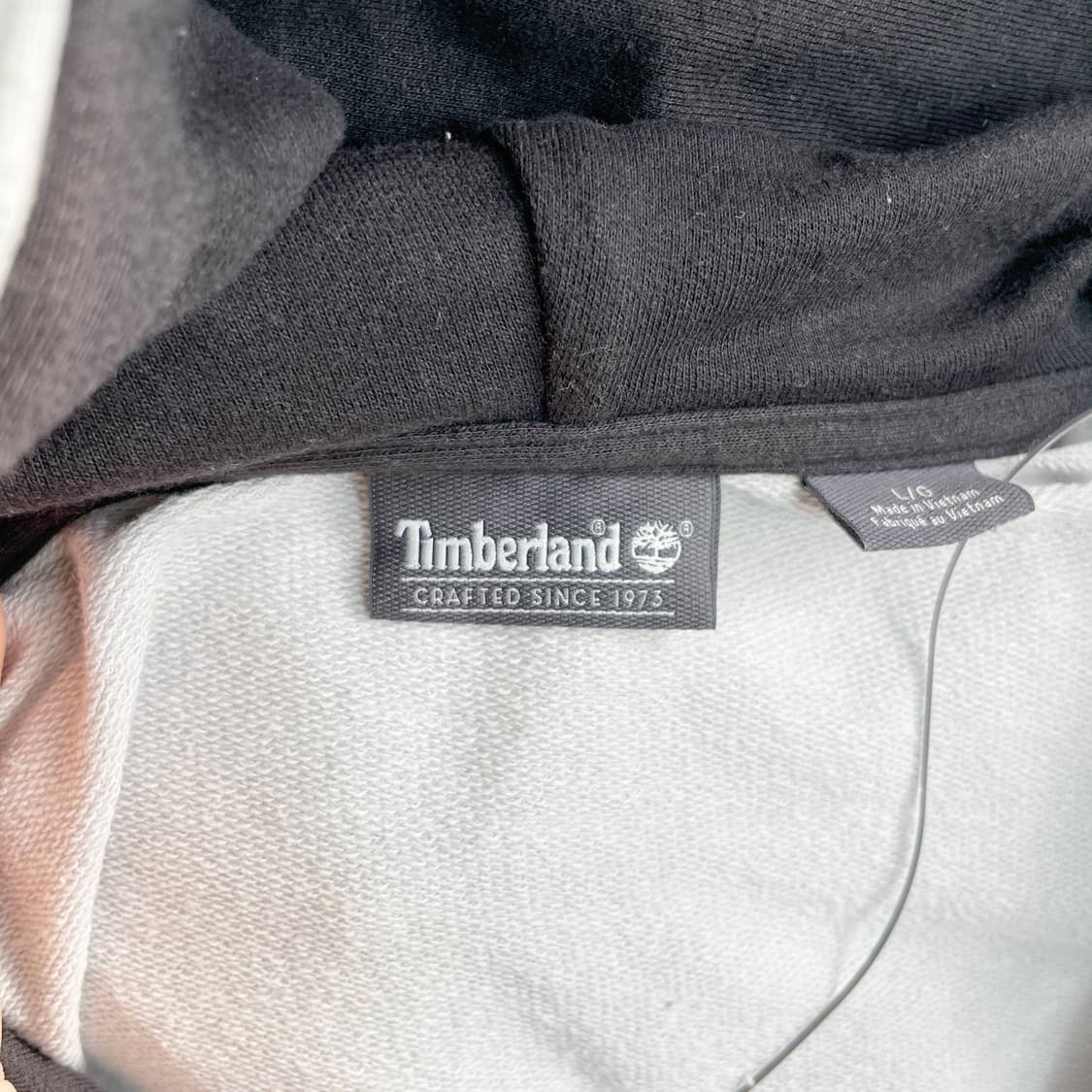 B1 팀버랜드 빈티지 백프린팅 롱 후드티  105사이즈 상품이미지5
